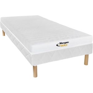 Set bedbodem + schuimmatras 7 zones 25kg/m3 STELO KIDS dikte 12 cm van MORGENGOLD - 90x190 cm