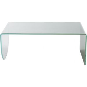 Salontafel van gehard glas - Transparant en groen - KINAMI