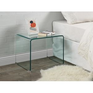 Set van 2 nachtkastjes – Gebogen gehard glas – SUZANA