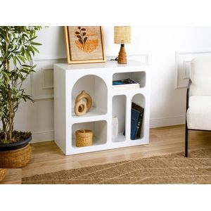 Sidetable met 5 nissen - Wit - LUELA