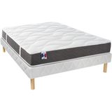 Set bedbodem en matras 100% latex met 5 comfortzones VICTOIRE van DREAMEA - 140 x 190 cm