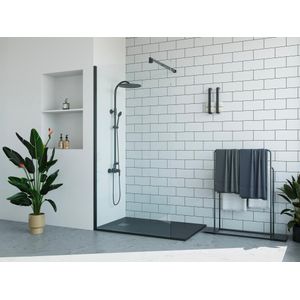 Italiaanse douchewand - Mat wit - 100 x 200 cm - DAREN