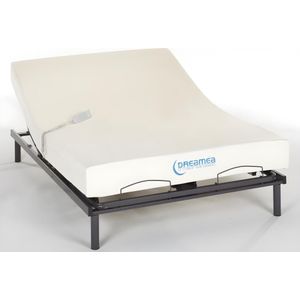 Elektrische bed - bedbodem en matras - met vormgeheugen JIMBARAN II van DREAMEA - motor OKIN - 140 x 200 cm