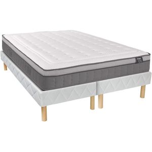 Set bedbodem + matras met pocketveren, 7 zones en schuim met vormgeheugen ASGARD van YSMÉE 30 cm dik - 180 x 200 cm