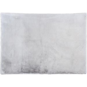 Shaggy hoogpolig vloerkleed met bontlook - 160 x 230 cm - Grijs - BUNNY