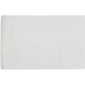Shaggy hoogpolig vloerkleed met bontlook - 160 x 230 cm - Gebroken wit - BUNNY