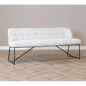 Scandinavische eetkamerbank Jelle off white 155 cm