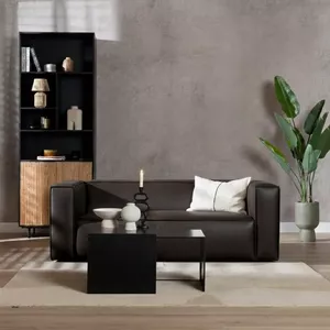 Tweezitsbank CHESTERFIELD van microvezel met vintage look - Koop nu eenvoudig en goedkoop
