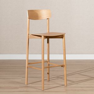 Scandinavische barkruk Miquel naturel eiken 78,5 cm