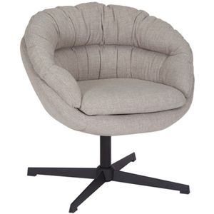 Draaifauteuil Porto linnen taupe