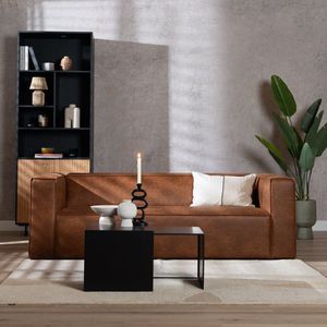 Bronx71 - Memphis - Driezitsbank - Cognac - Eco-leer