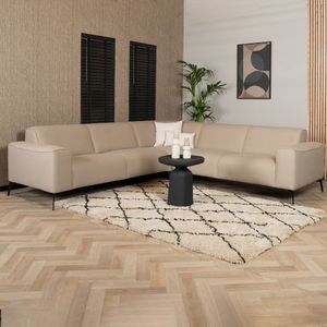 Scandinavische hoekbank Vegas taupe links/rechts