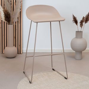 Scandinavische Barkruk Ellen taupe 76 cm