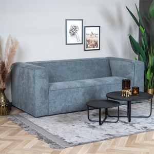 Scandinavische - Memphis - 2,5-zits Bank - Antraciet - Stof - Gemêleerd