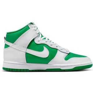 nike sportswear dunk high retro green white shoes