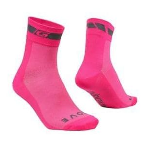 gripgrab hi vis regular cut socks pink