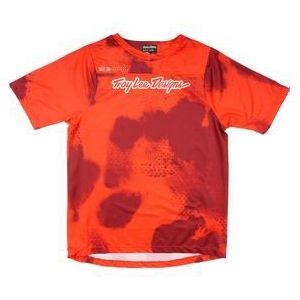 troy lee designs skyline youth red children s jersey met korte mouwen