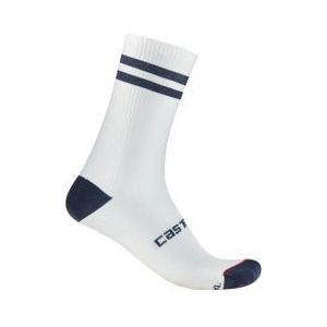 castelli original 18 sokken blauw wit