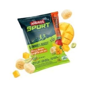 andros sport energy gummies boost mango banaan groene koffie 30g