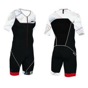 z3rod ttsuit start tri suit noisy glitch zwart  wit