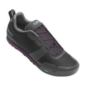 giro tracker fastlace black  purple women s mtb shoe