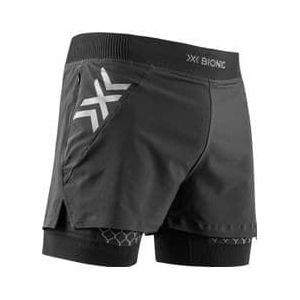 x bionic twyce race 2 in 1 korte broek zwart heren