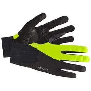 craft all weather handschoen geel zwart unisex