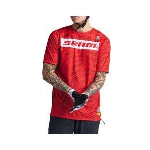 troy lee designs skyline air sram red short sleeve jersey