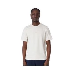 rapha katoenen korte mouw t shirt wit beige