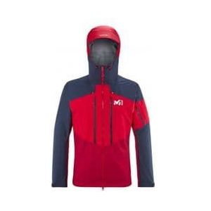 millet white 3l men s red waterproof jacket