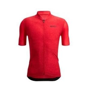 santini short sleeve jersey colore puro red