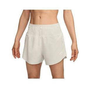 women s nike dri fit trail 4in white shorts