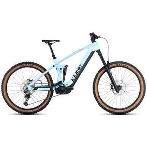 cube stereo hybrid 160 hpc race 625 27 5 electric full suspension mtb shimano deore 12s 625 wh 27 5  ice blue 2023