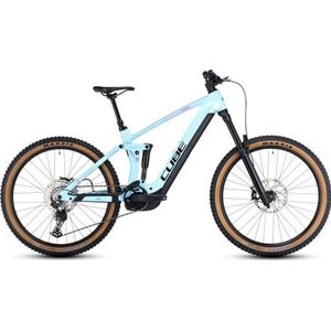 cube stereo hybrid 160 hpc race 625 27 5 electric full suspension mtb shimano deore 12s 625 wh 27 5  ice blue 2023