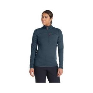 rab ascendor light blue women s half zip fleece top