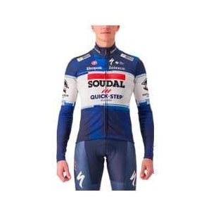 castelli thermal soudal quick step 2023 long sleeve jersey blue white