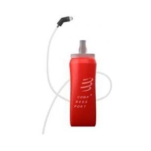 compressport ergoflask 500ml flexibele fles  ventiel  rode slang