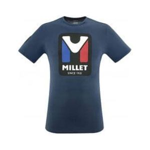 millet heritage heren blauw t shirt