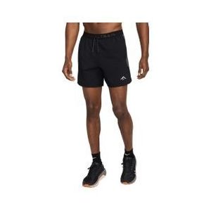 heren nike dri fit trail shorts 6in zwart