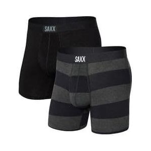 set van 2 saxx vibe super soft brief graphite rugby black boxers