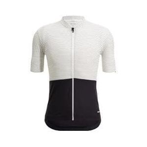 santini colore riga white black short sleeve jersey