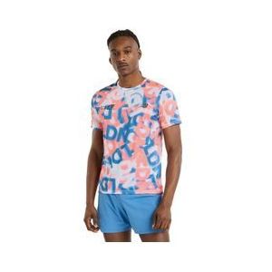 new balance london edition printed athletics short mouwen jersey wit rood blauw heren