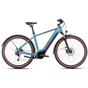 cube nuride hybrid performance 625 allroad elektrische hybride fiets shimano alivio 9s 625 wh 29  metaal blauw 2023