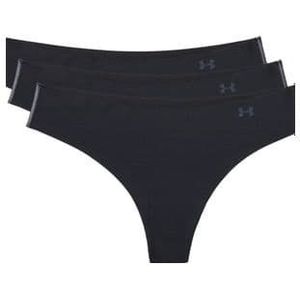 under armour pure stretch women s thongs  set van 3  zwart