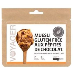 voyager gevriesdroogde maaltijd glutenvrije muesli met chocolade chips 80g