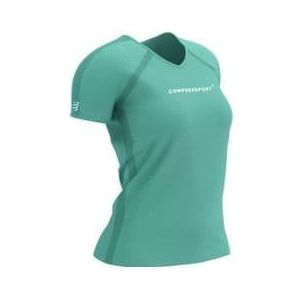 women s training logo shell short sleeve jersey blue