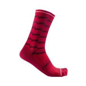 castelli unlimited 18 rood bordeaux unisex sokken