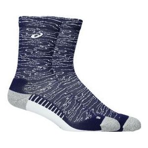 asics performance run crew socks blue