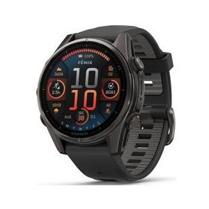 Garmin - Fenix 8 - Sport GPS Smartwatch - Carbon Grijs - Saffier Lens