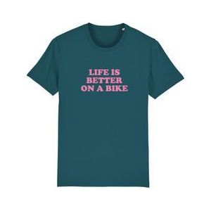 cois  life is better on a bike  unisex t shirt green